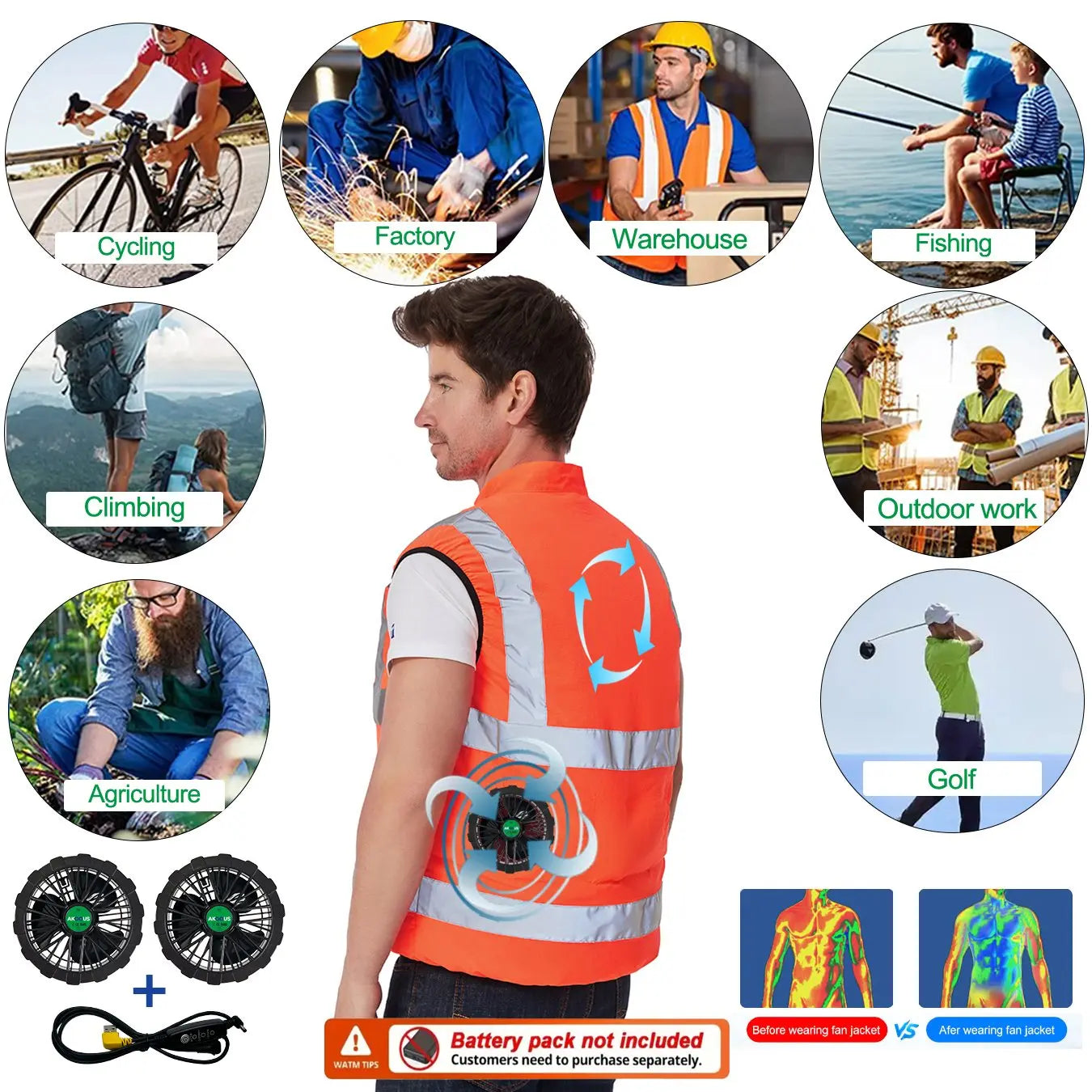 Cooling Construction Vest