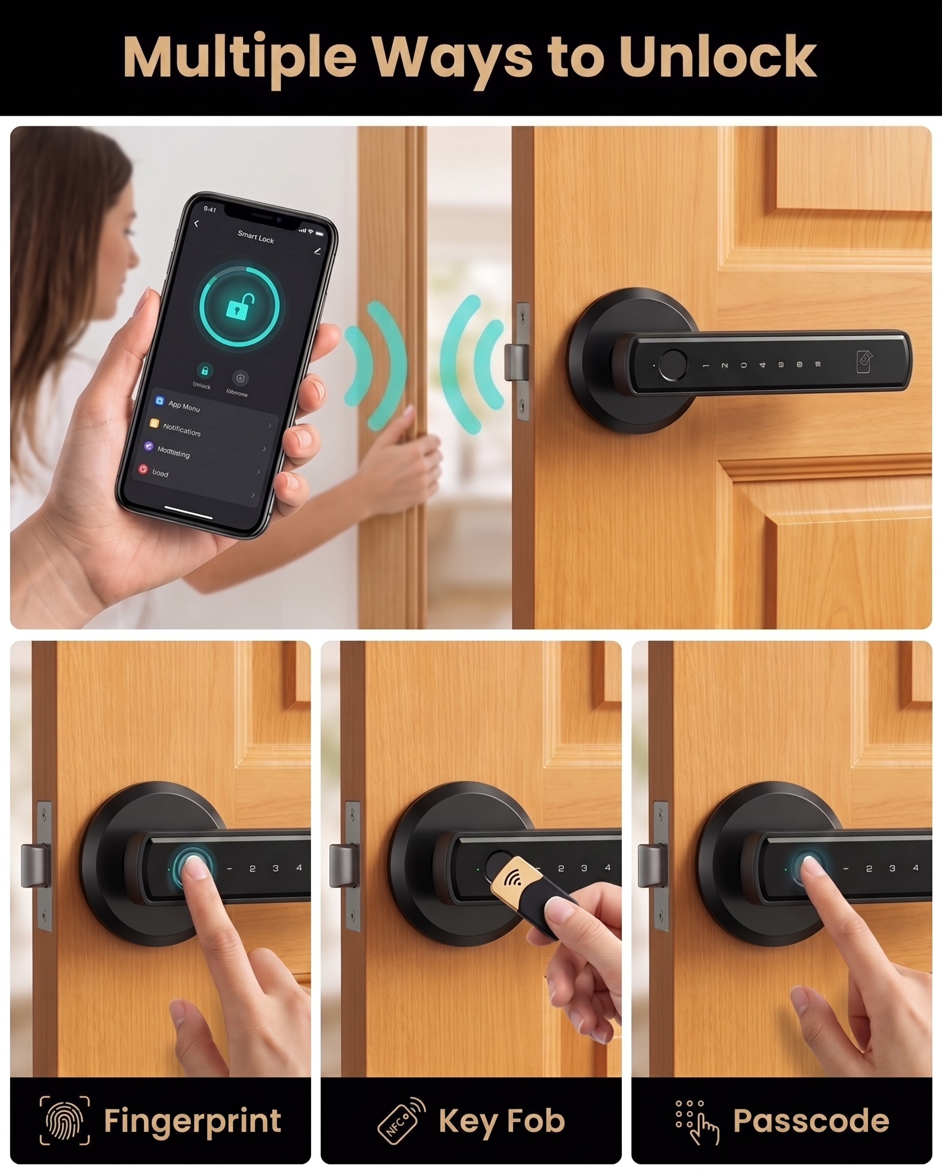 Nuvo Smart Door Lock Handle