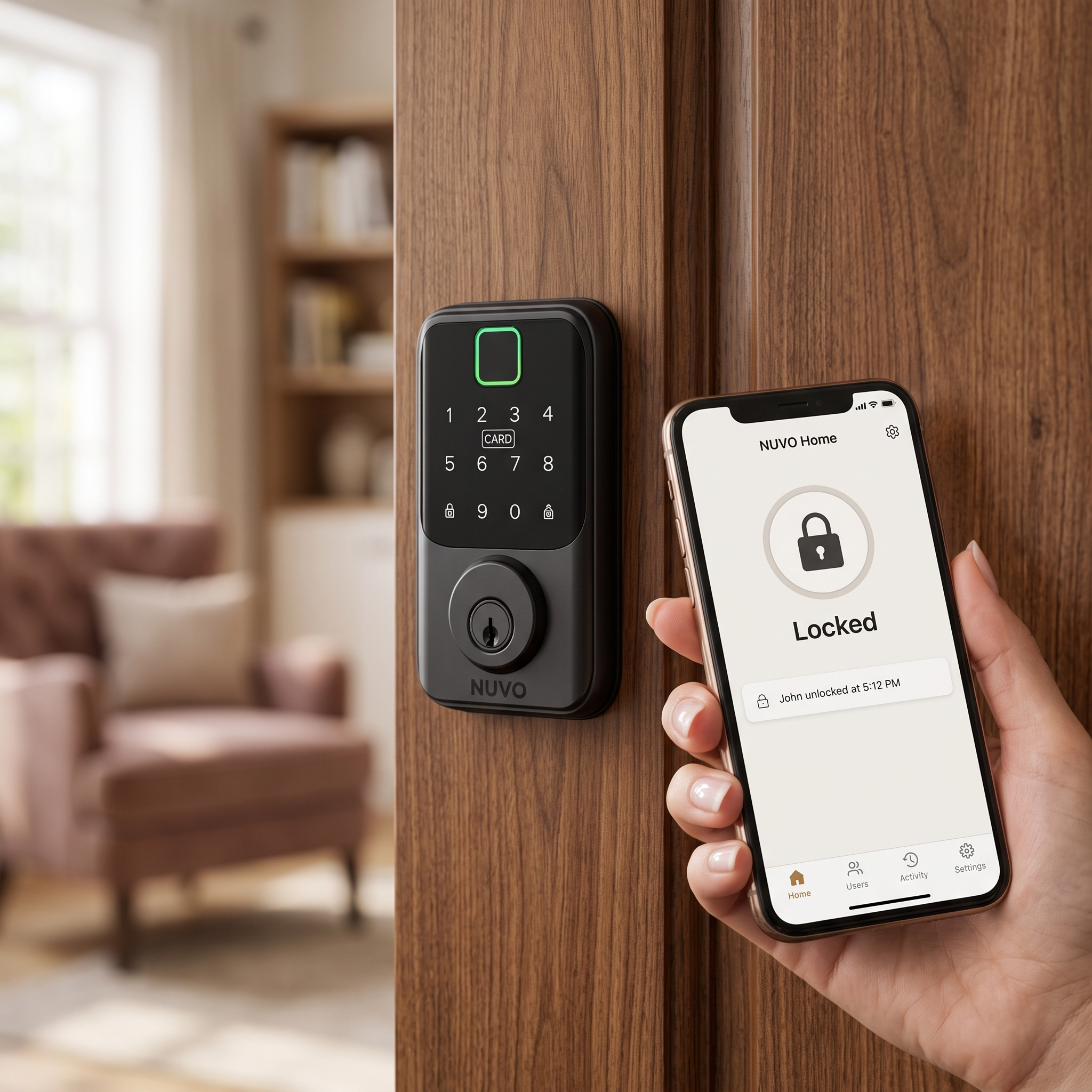 Compact Smart Door Lock Pro