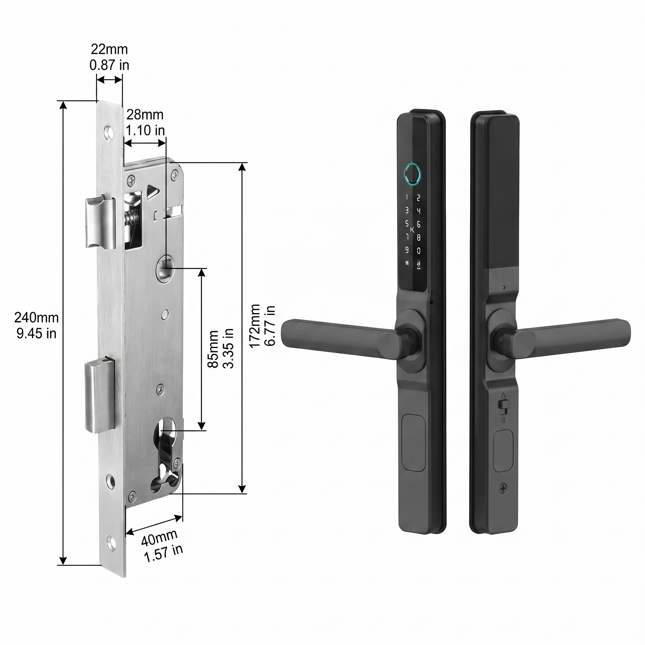 Nuvo Smart Door Lock Slim Pro