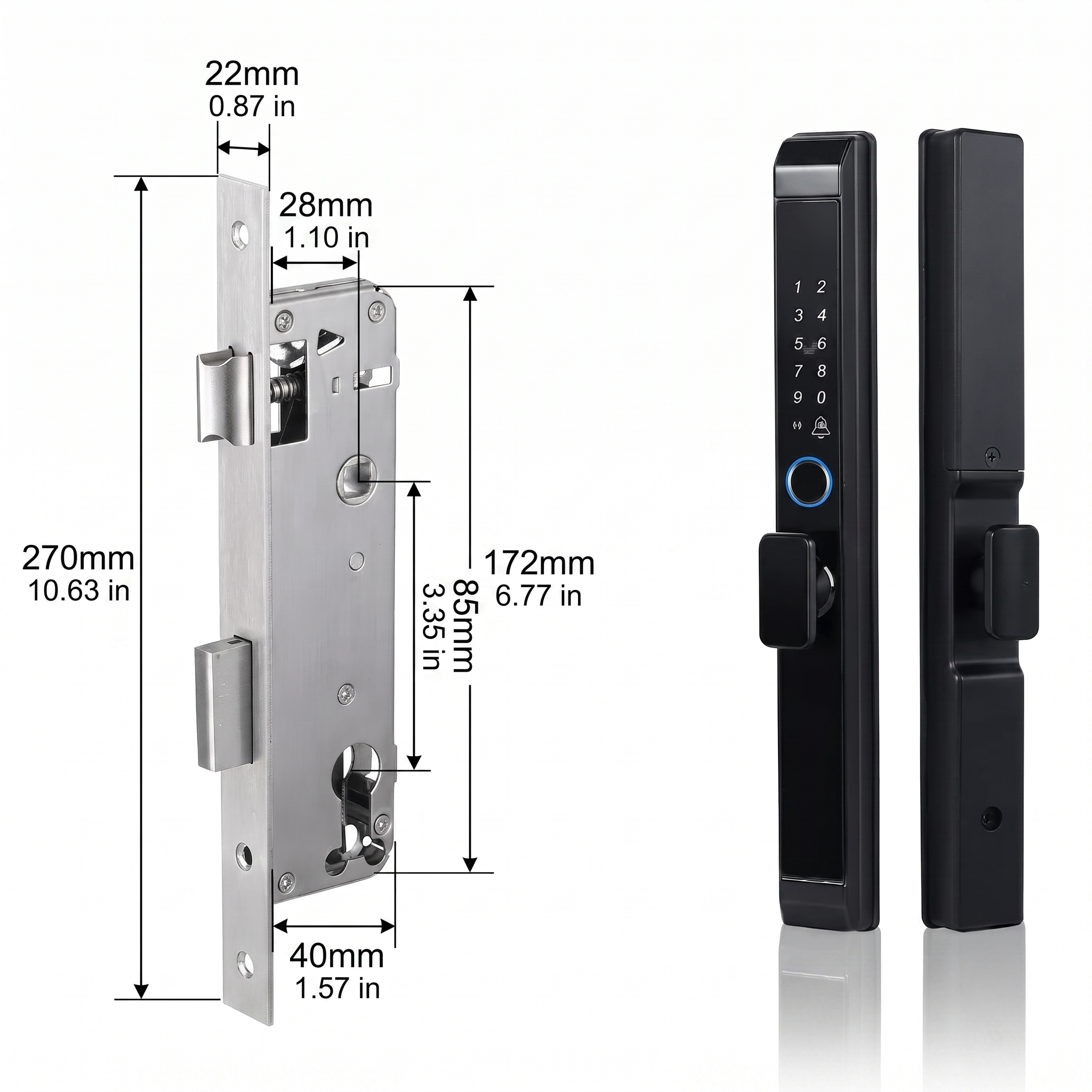 Nuvo Smart Door Lock Slim Knob