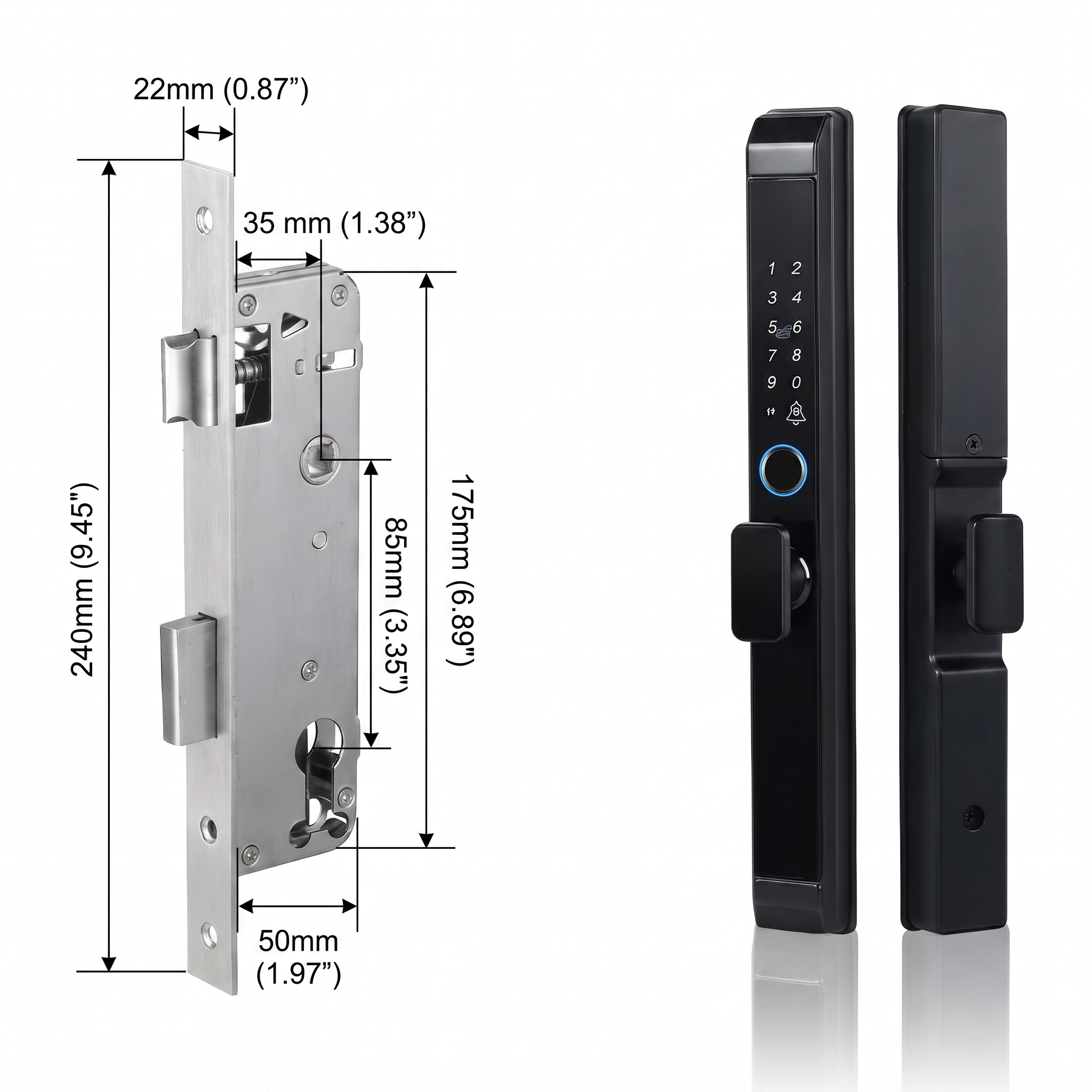 Nuvo Smart Door Lock Slim Knob