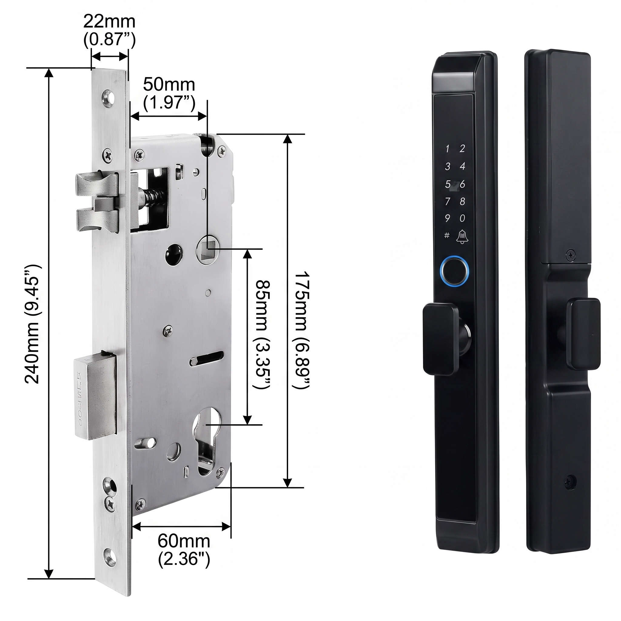 Nuvo Smart Door Lock Slim Knob