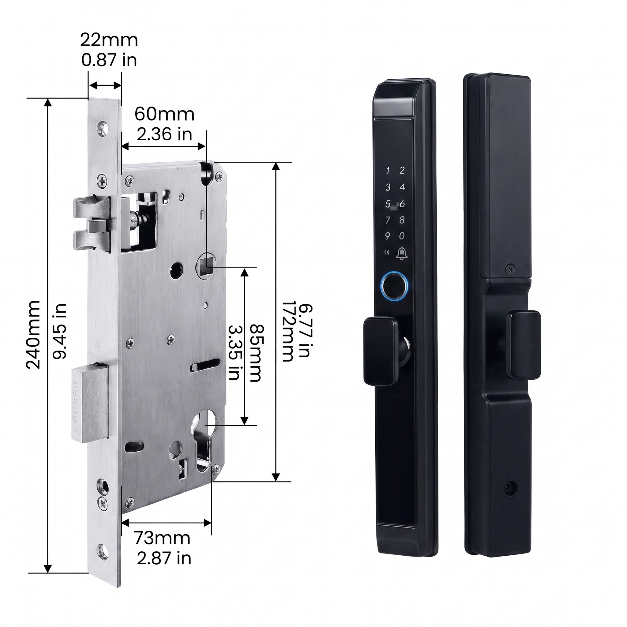 Nuvo Smart Door Lock Slim Knob