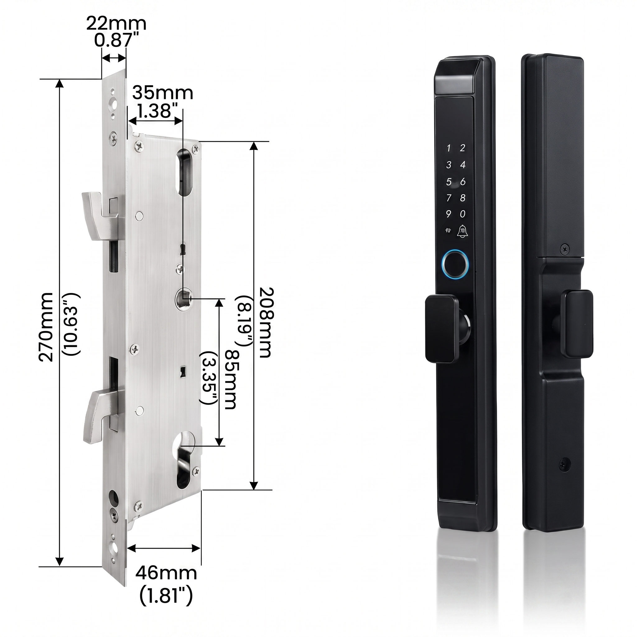 Nuvo Smart Door Lock Slim Knob
